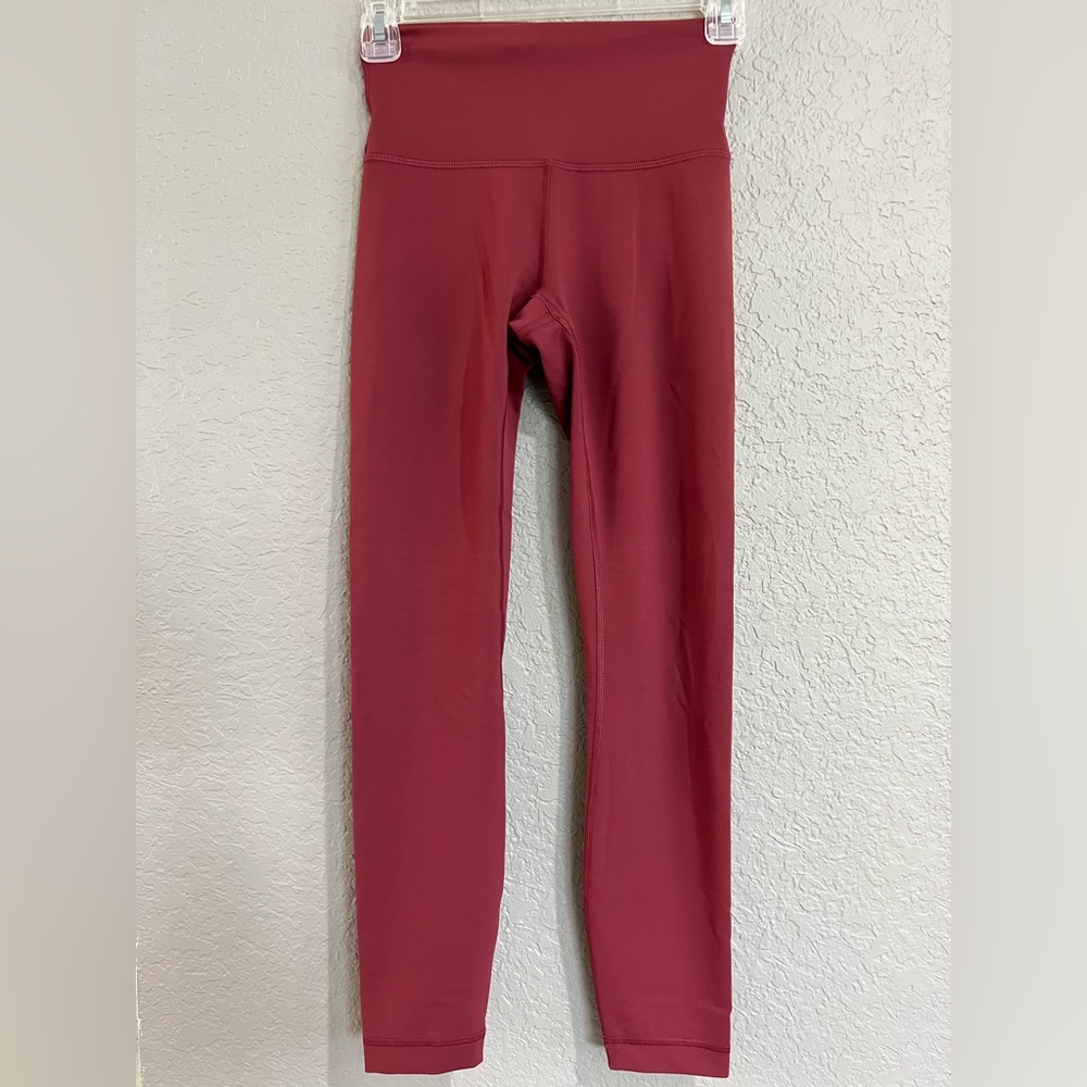 Lululemon Wunder Train High-Rise Tight 25" size: 4 color: Mulled Wine